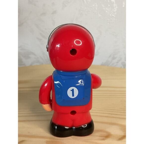 Liberty Sports Race Car Driver Toy Figurine Red/Blue With Silver Helmet - Picture 2 of 3